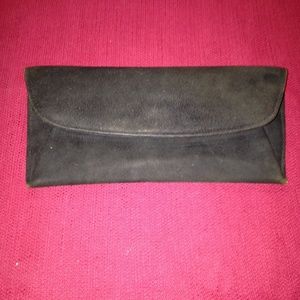 Derma Made in Italy Suede Clutch w/ Silky Lining